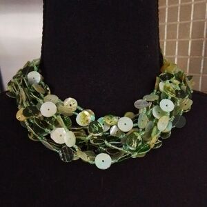 Elegant Green Beaded Necklace
